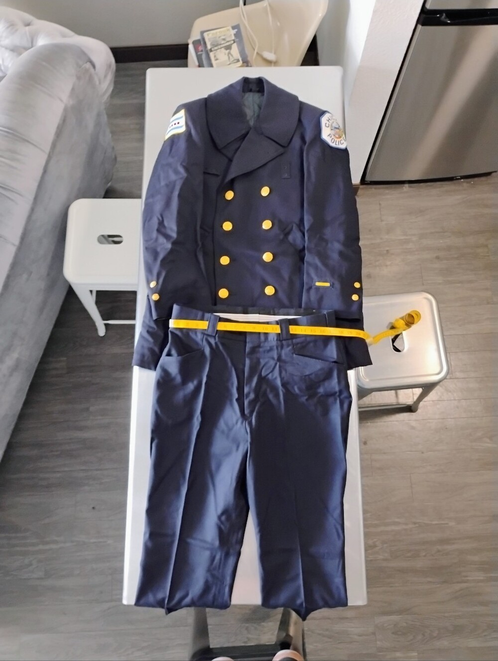 LARGE Chicago Police Uniform Patched + Pants 36W 30L